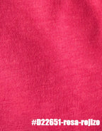 Camiseta muestra rosa rojizo