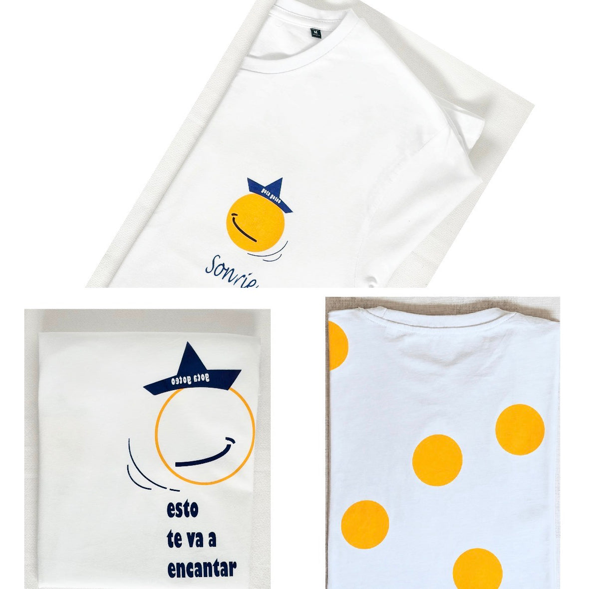 sonríe, · camiseta orgánica · edición limitada