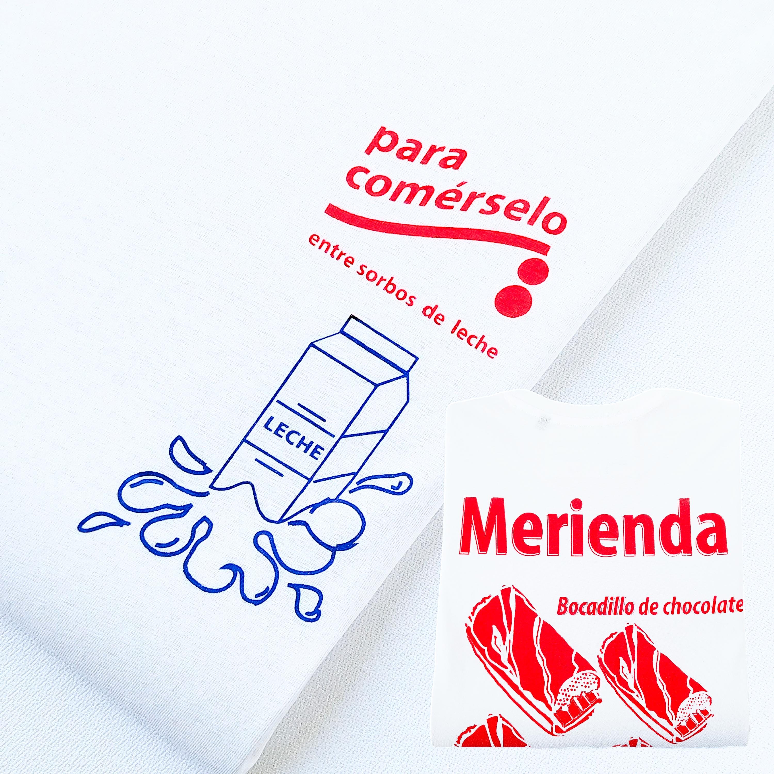 Detalle del diseño Bocadillo de chocolate en camiseta orgánica