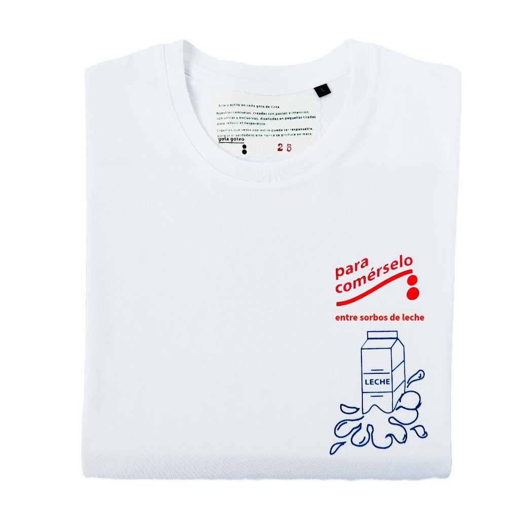 Camiseta orgánica Bocadillo de chocolate de edición limitada de Gota Goteo