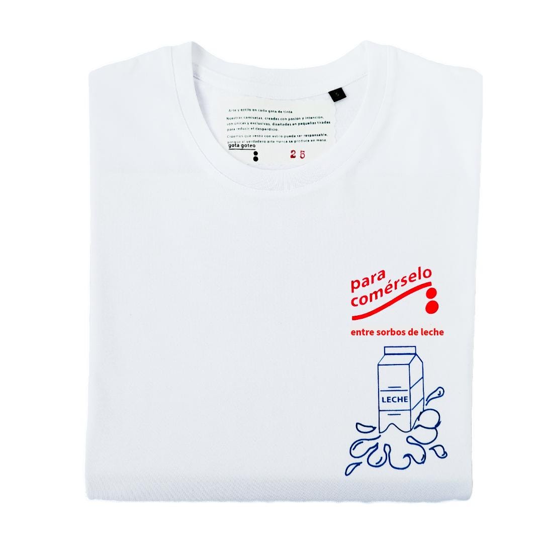 Camiseta orgánica Bocadillo de chocolate de edición limitada de Gota Goteo