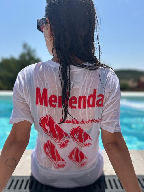 Camiseta Bocadillo de chocolate de Gota Goteo en model