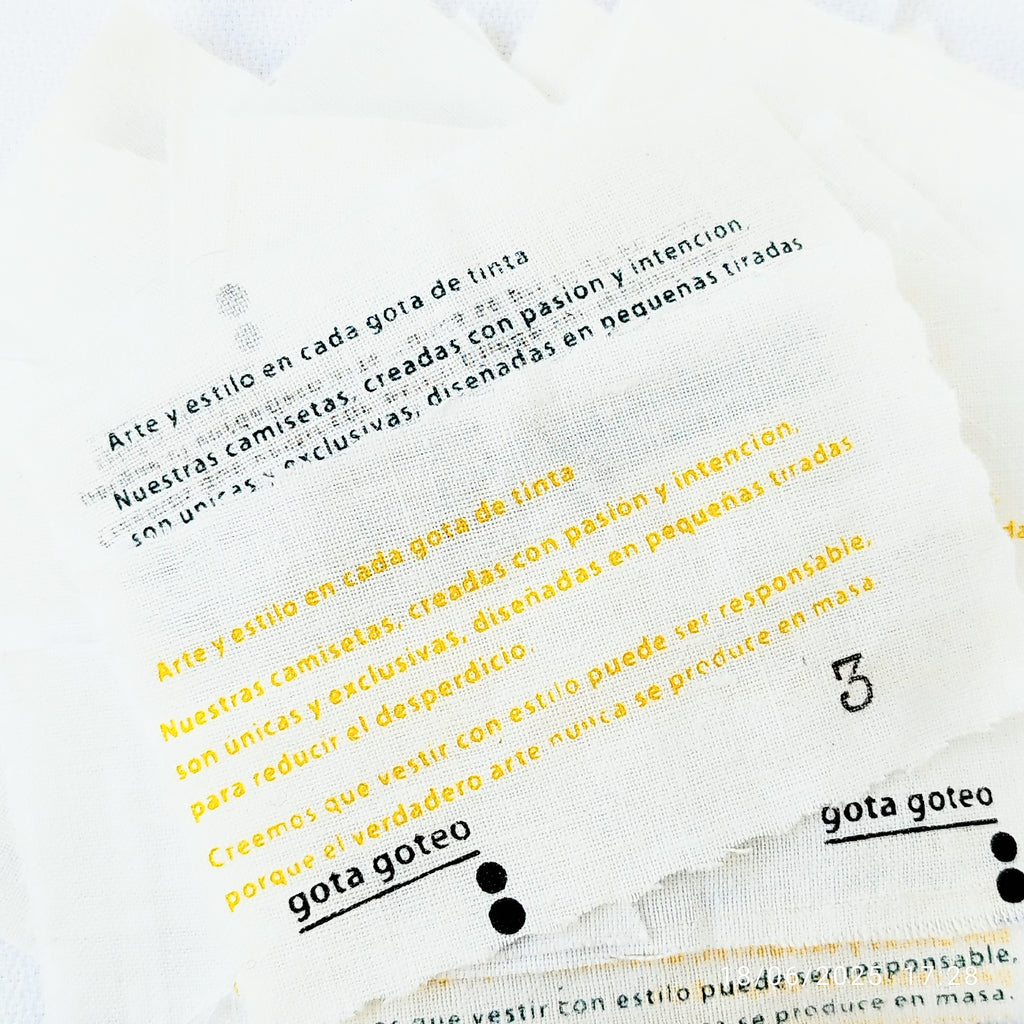 Camiseta edición limitada y numerada en Madrid por gota goteo label