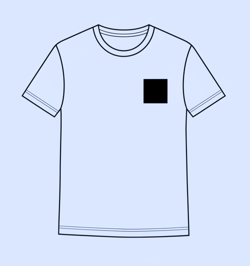 Parte trasera de camiseta hazlo tuyo pecho orgánica