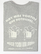Camiseta orgánica los listos lo saben pero sin gluten diseño de edición limitada de gota goteo espalda detalle pero sin gluten