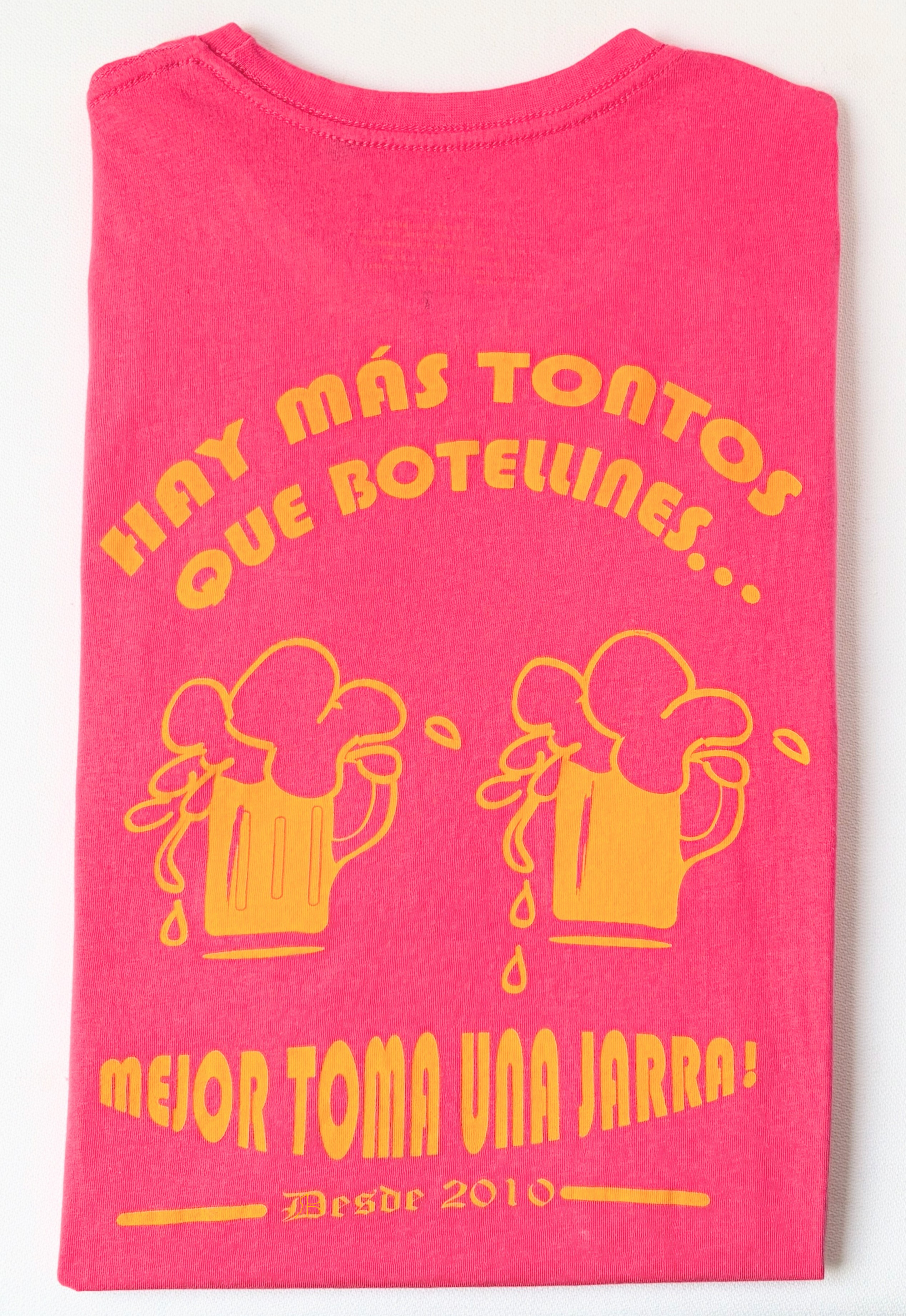 Camiseta Los listos lo saben de gota goteo back  rosa edicion-01