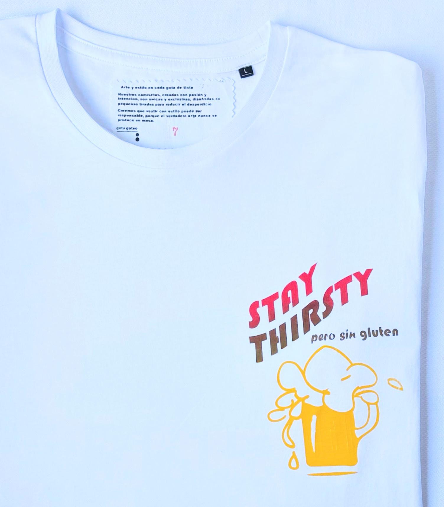 Camiseta orgánica Los listos lo saben de edición limitada de gota goteo