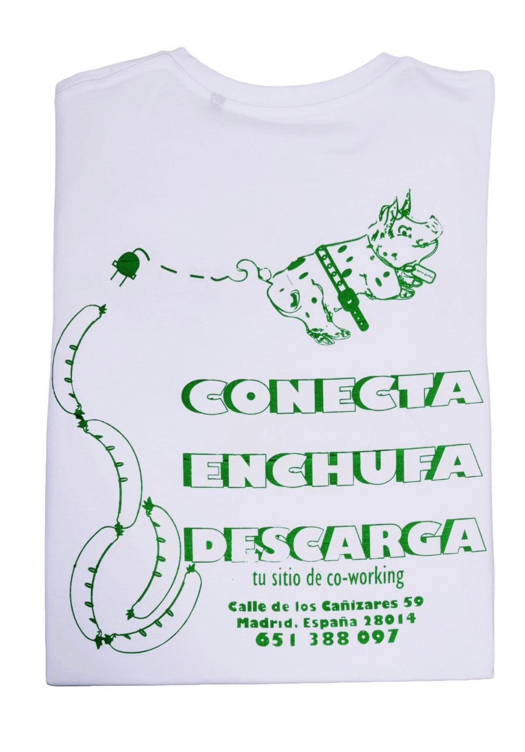 Parte trasera de la camiseta orgánica the meat room