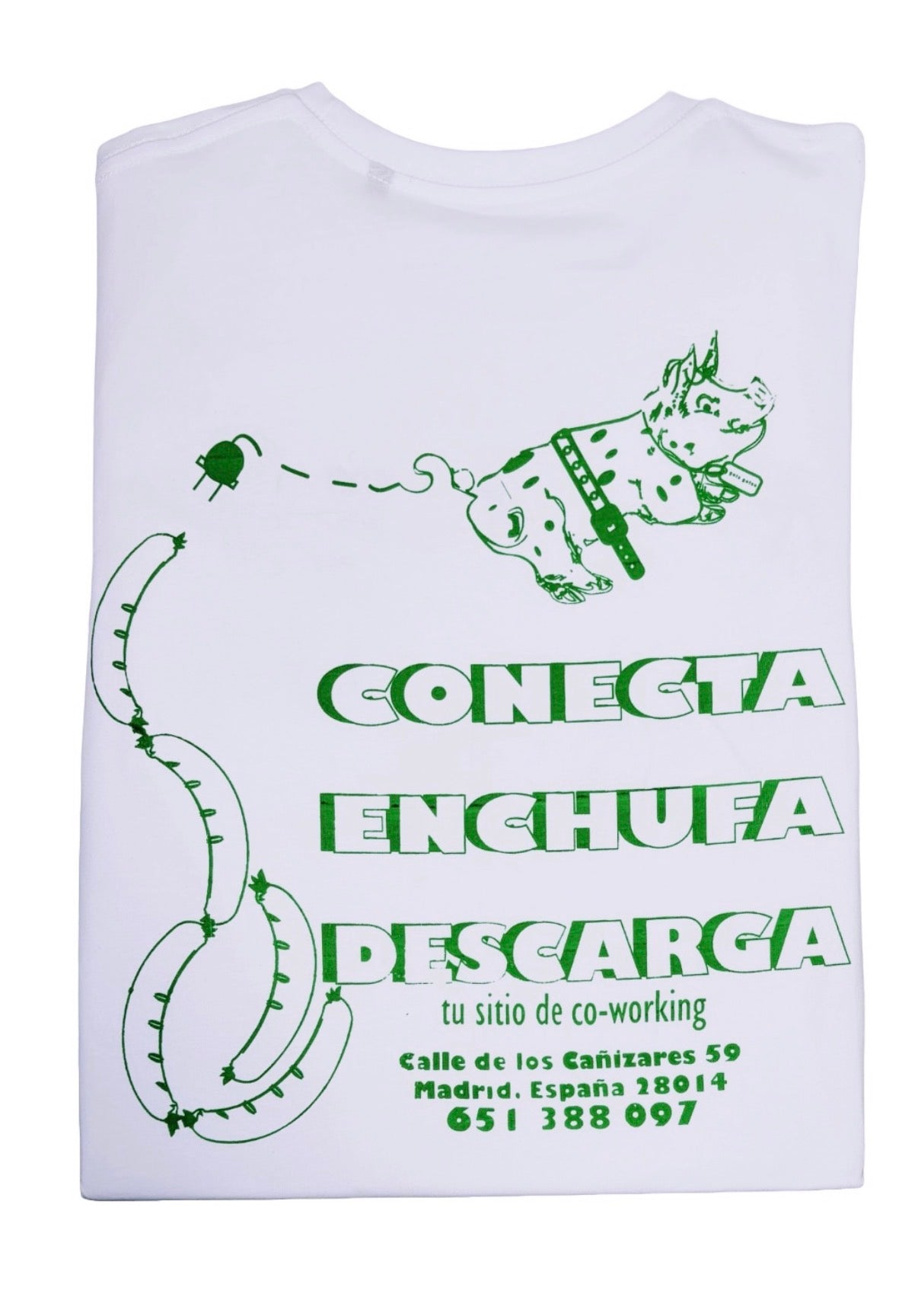 Parte trasera de la camiseta orgánica the meat room