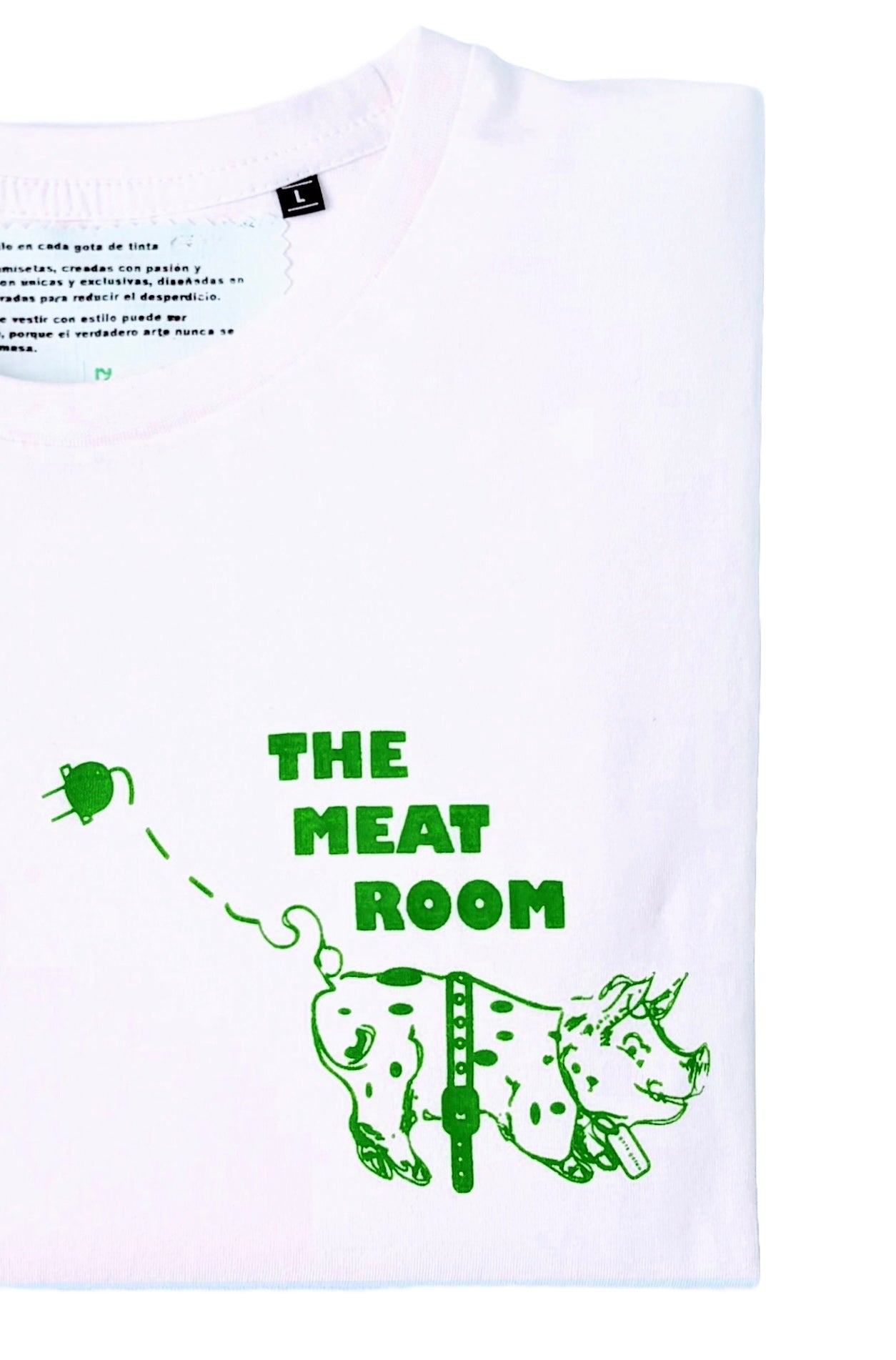 Camiseta orgánica meat room de edición limitada de gota goteo pecho