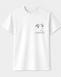 Camiseta orgánica ojo mona de edición limitada de gota goteo pecho blanco