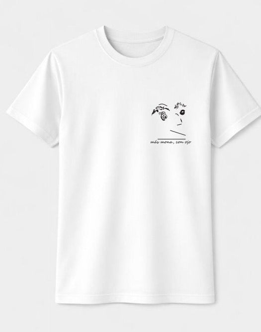 Camiseta orgánica ojo mona de edición limitada de gota goteo pecho blanco