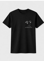 Camiseta orgánica ojo mona de edición limitada de gota goteo pecho negro pecho