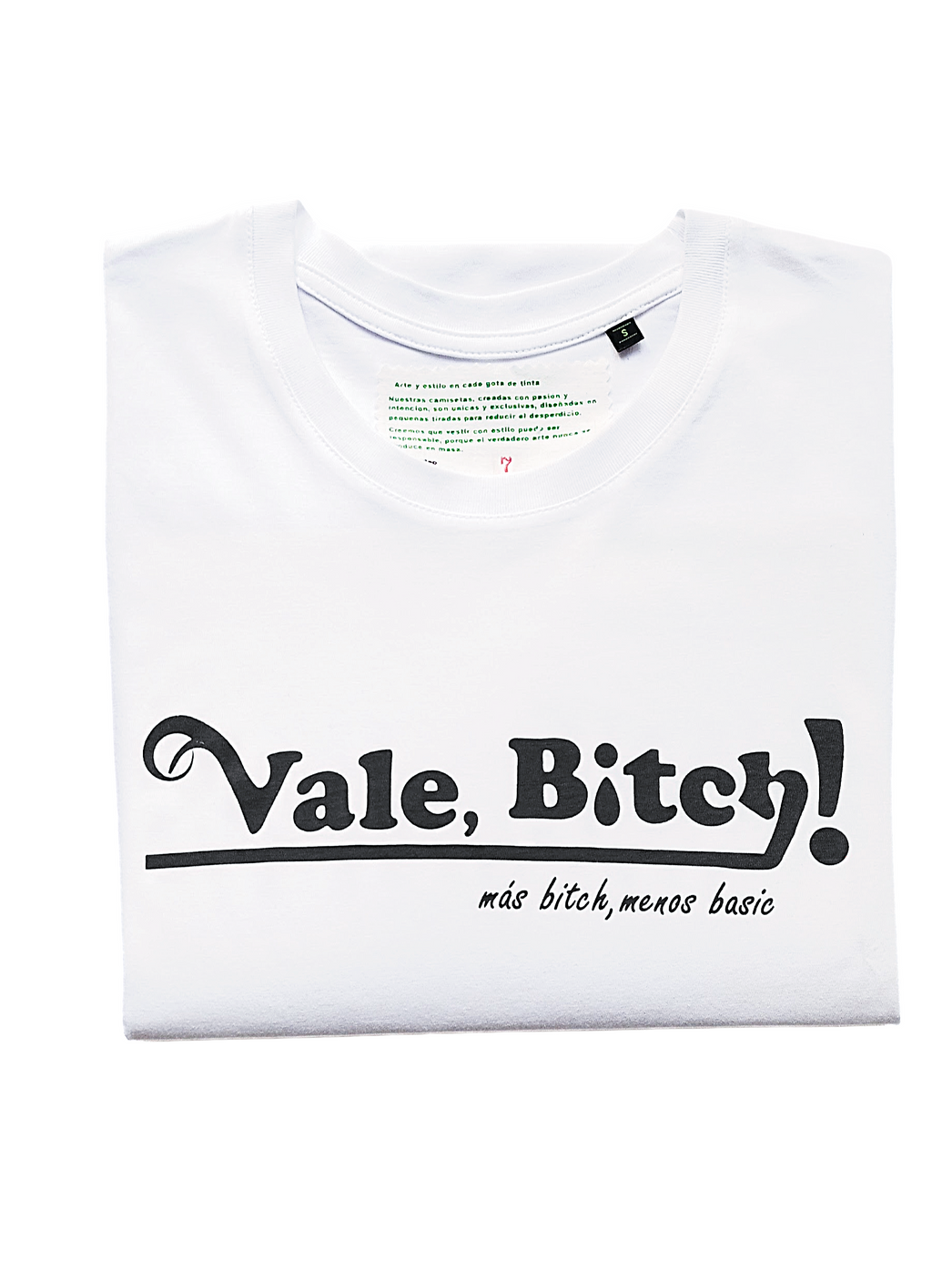 Camiseta orgánica Vale, Bitch de edición limitada de Gota Goteo Black