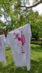 Detalle del diseño Vermú Vermut en camiseta orgánica